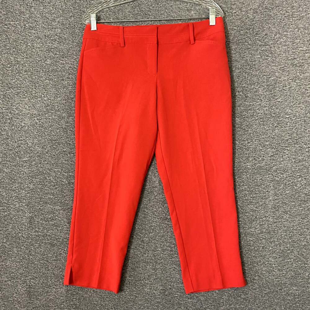 New York & Company Women's Size 8P Red Capri Dress Pants